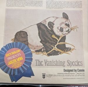 The Vanishing Species Crewel Kit